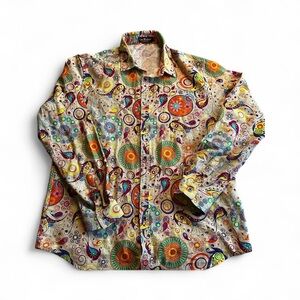 Colorful Paisley Men's Casual Shirt